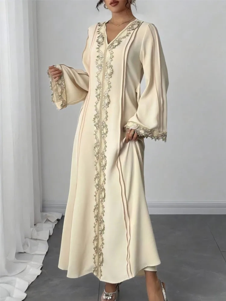 African Dresses For Women Elegant Spring Autumn Long Sleeve Dashiki Maxi Dress Ladies Traditional African Clothing Fairy Dreaes