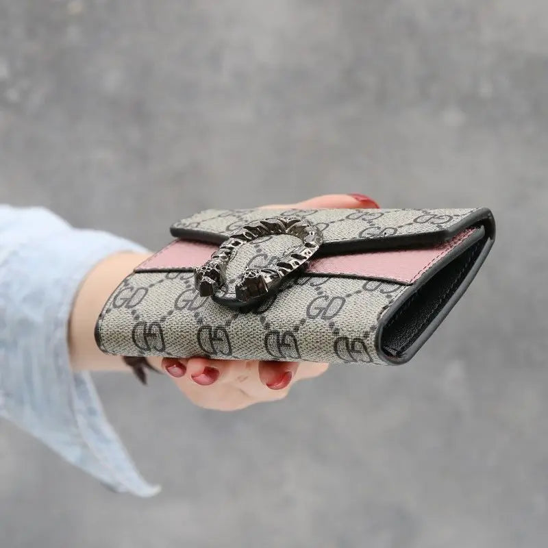 New Style Women's Short Wallet Female Student Three-Fold  Fashionable Mini Small Multi-Card Slot Card Holder