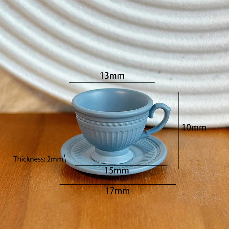 Miniature French Coffee Cup & Saucer Set