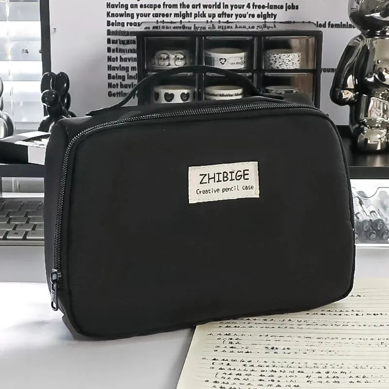 9-Layer Large Canvas Pencil Case – Multi-Functional