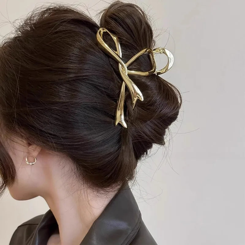 Exquisite Metal Large Claw Clip New Fashion Geometric Hair Claw Clip Barrettes Crabs Headwear For Women Girls Hair Accessories