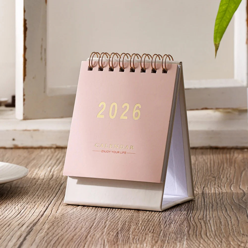 2026 Mini Morandi Desk Calendar – Small & Stylish