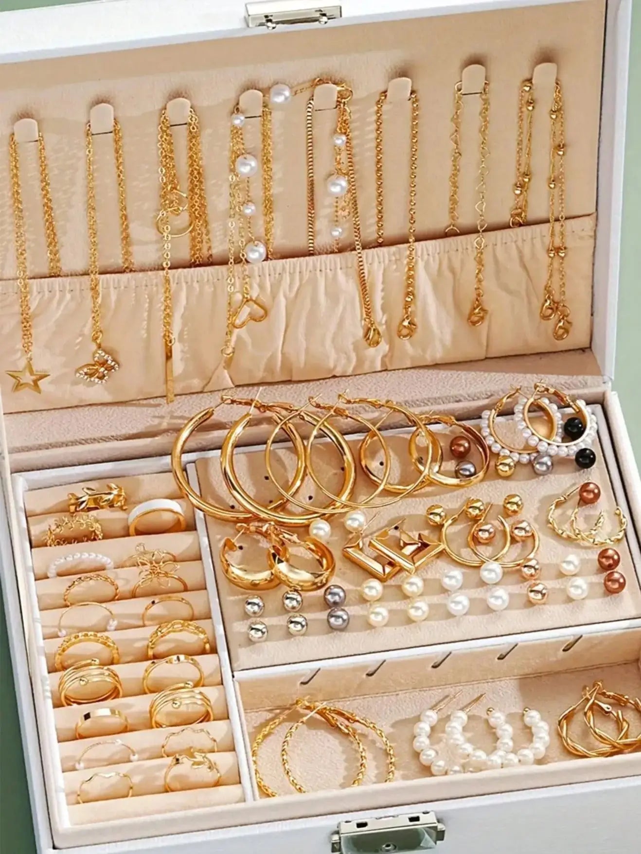 86PCS Elegant Pearl Jewelry Set