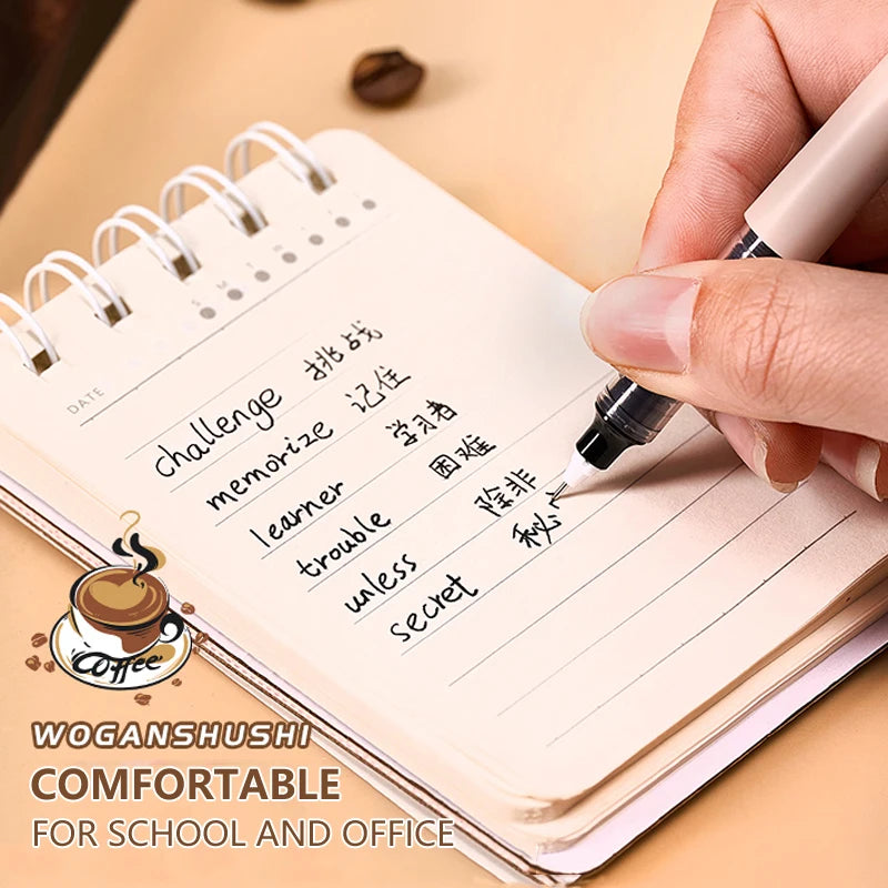 6pcs Afternoon Tea Gel Pens – 0.5mm Black Ink