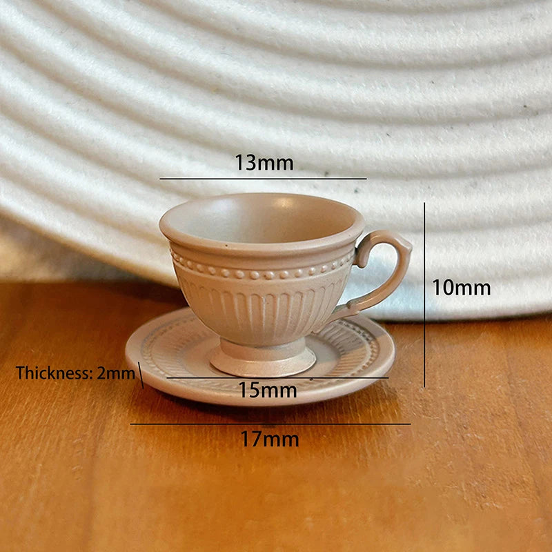 Miniature French Coffee Cup & Saucer Set