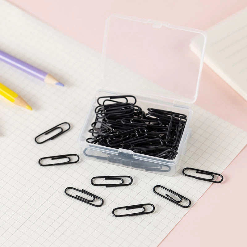 50pcs Colorful Metal Paper Clips – 28mm