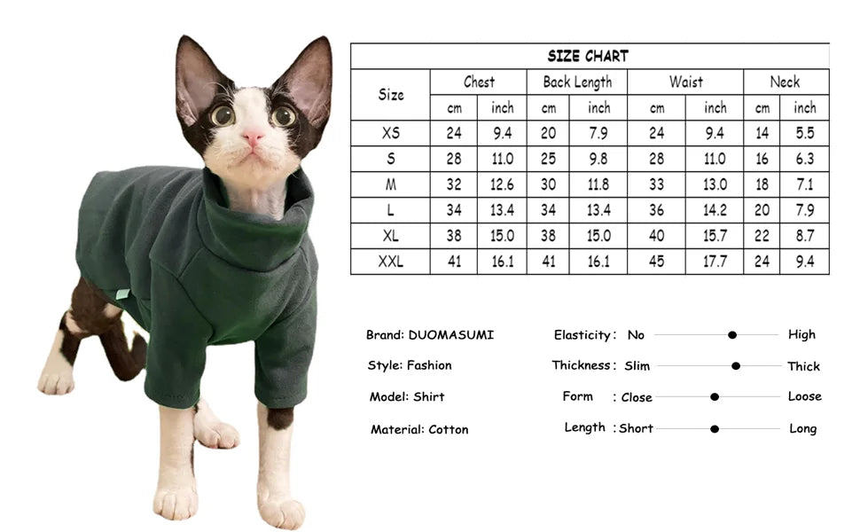 Sphynx Cat Clothes