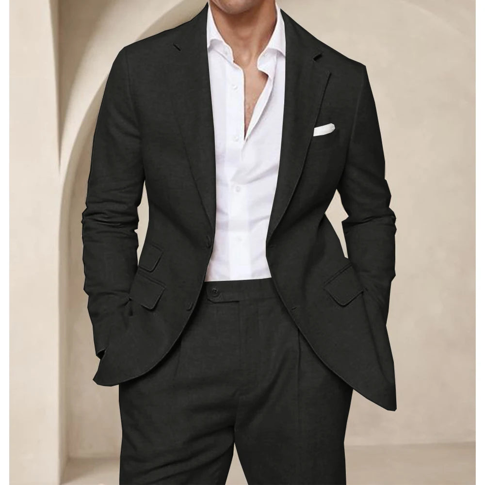 Men’s Summer Linen Suit