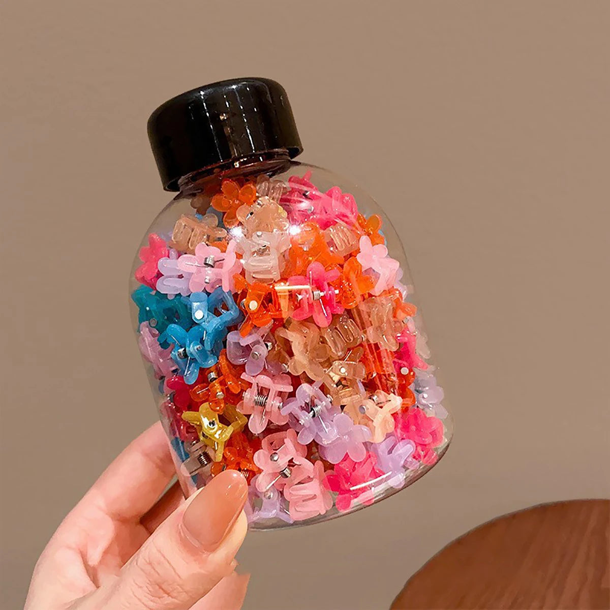 100pes/Can Girl Baby Bangs And Broken Hair Tool Hair Grabbing Claw Baby Small Mini Hair Clip, Hair Grabbing Accessory