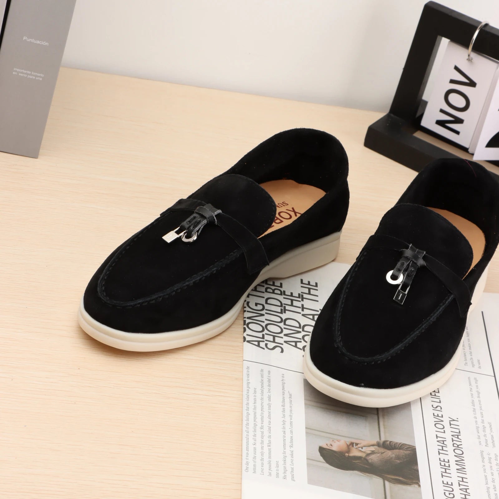 XOBZJH Leather Loafers