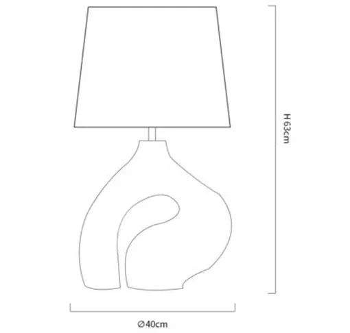Modern Simple White Resin Art Table Lamp Living Room Bedroom LED Lighting Cloth Cover Creative E27 Indoor Decor Desk Lamp