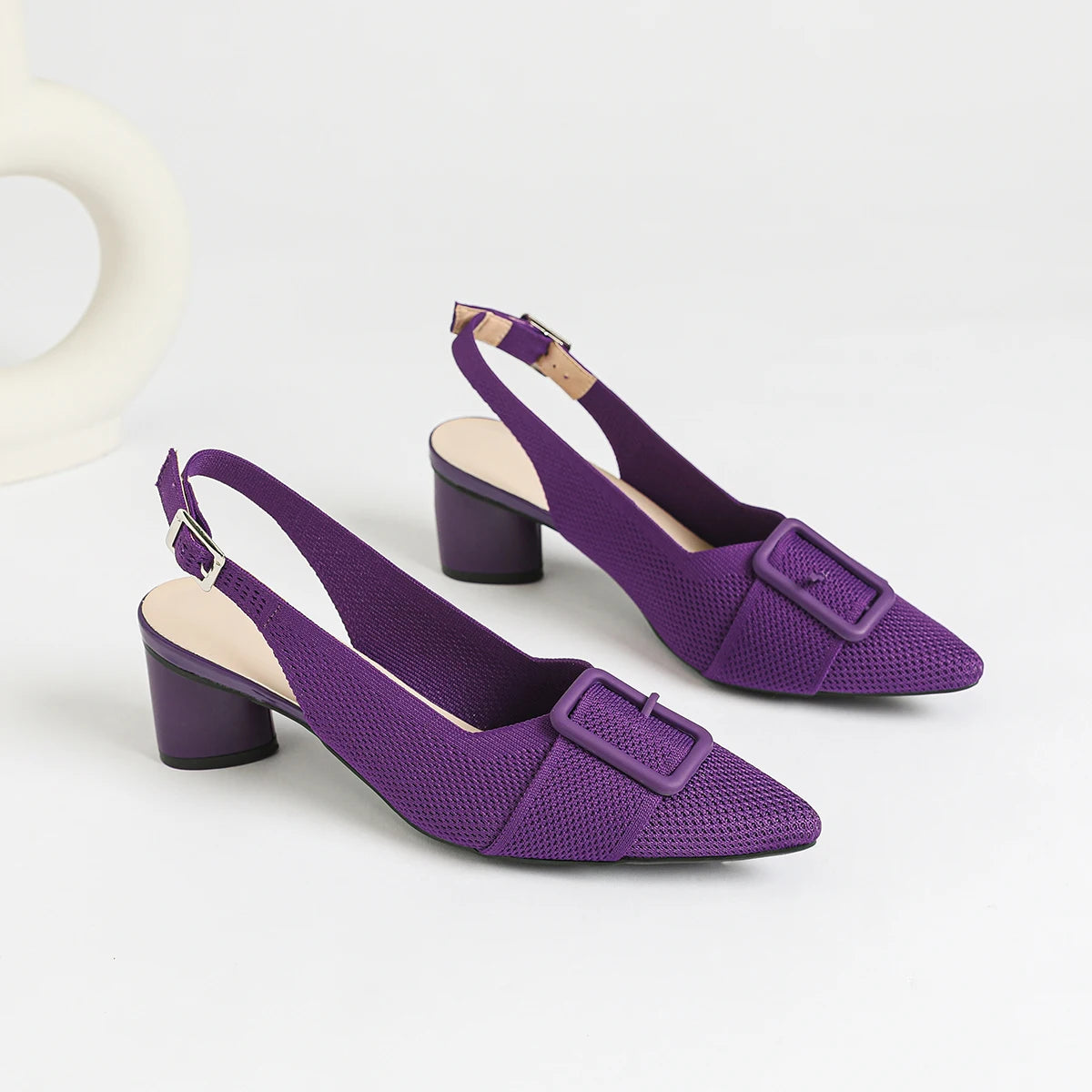 Women’s Knitted Pointed Heel Sandals