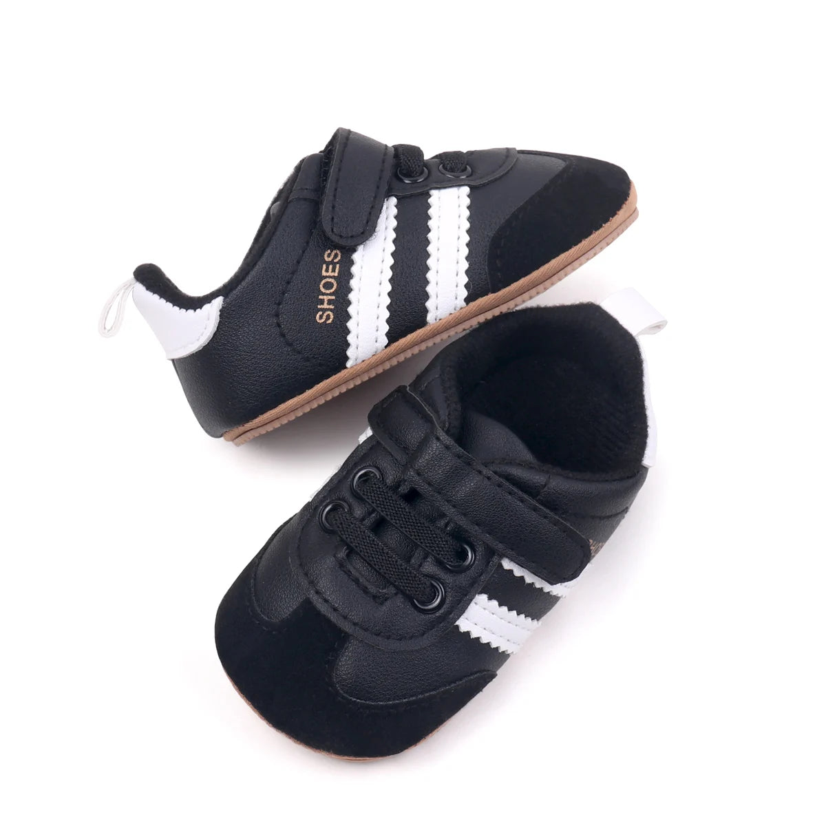 2025 Baby First Walking Shoes – Unisex PU Leather Toddler Sneakers 0-18M