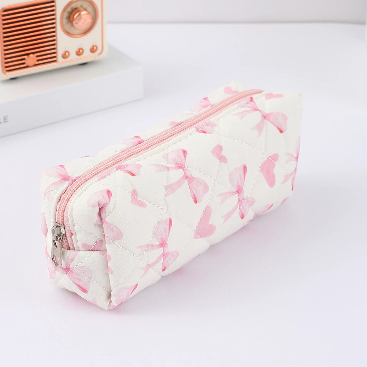 Floral Bowknot Pencil Case