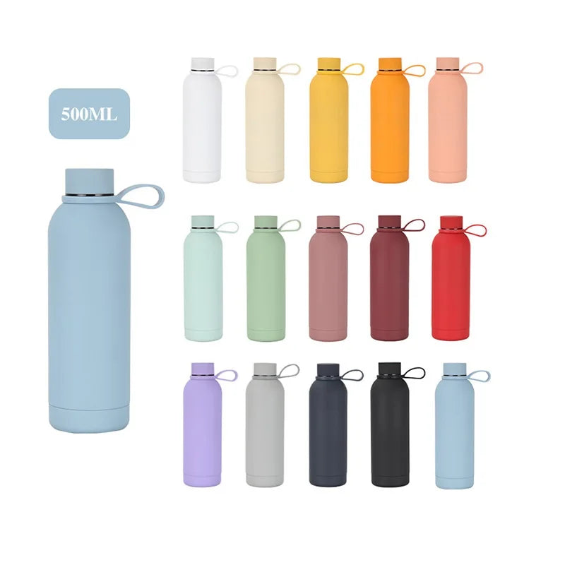 American Style Vacuum Thermos Small-mouth 500/750ml Double Wall Sports Vacuum Water Bottle