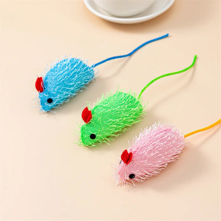 Catnip Rattle Mouse Toys – Multi Pack