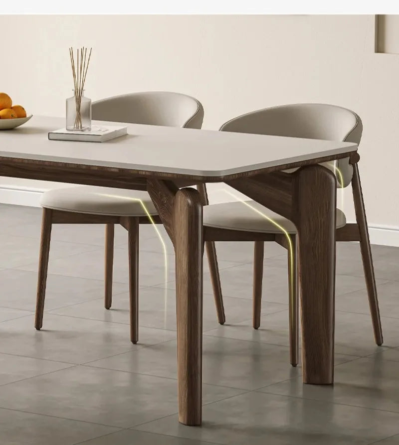 Dining Table Simple Home Modern Auxiliary Service Designer Meeting Marble Dining Table Low Square Large Mesa Plegables Furniture