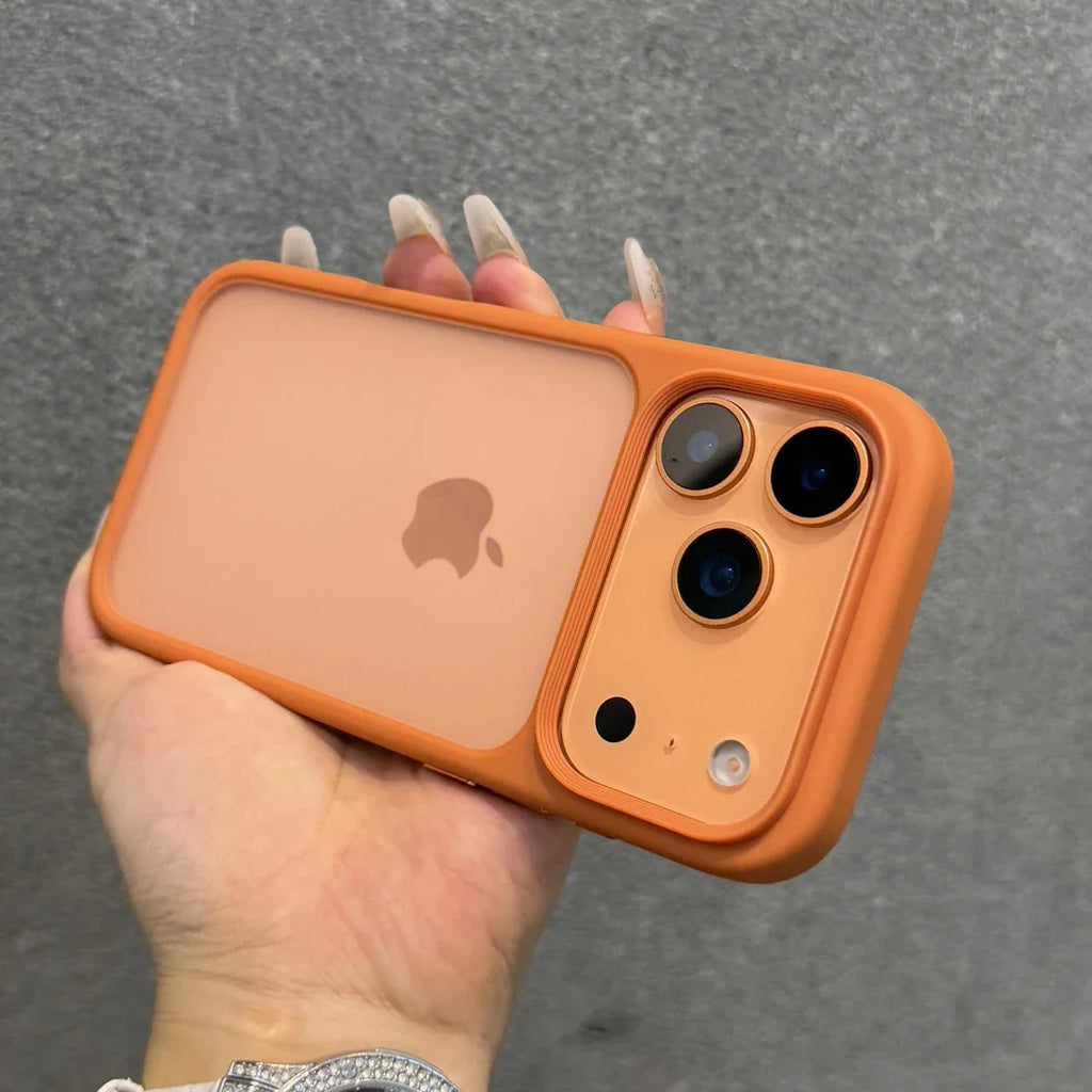iPhone Case 17 Series – Orange Matte Transparent