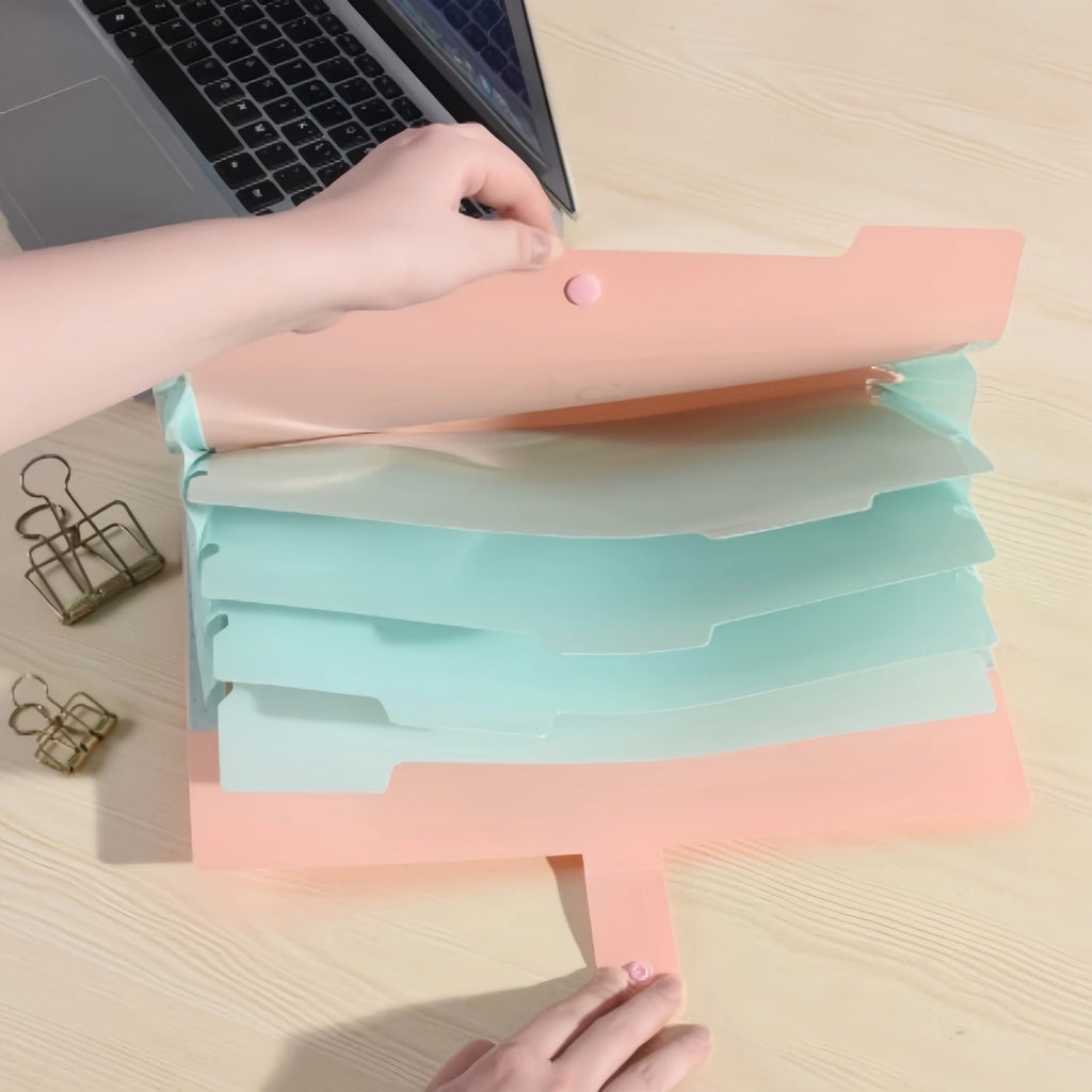 A4 Multi-Layer File Folder – Candy Colors