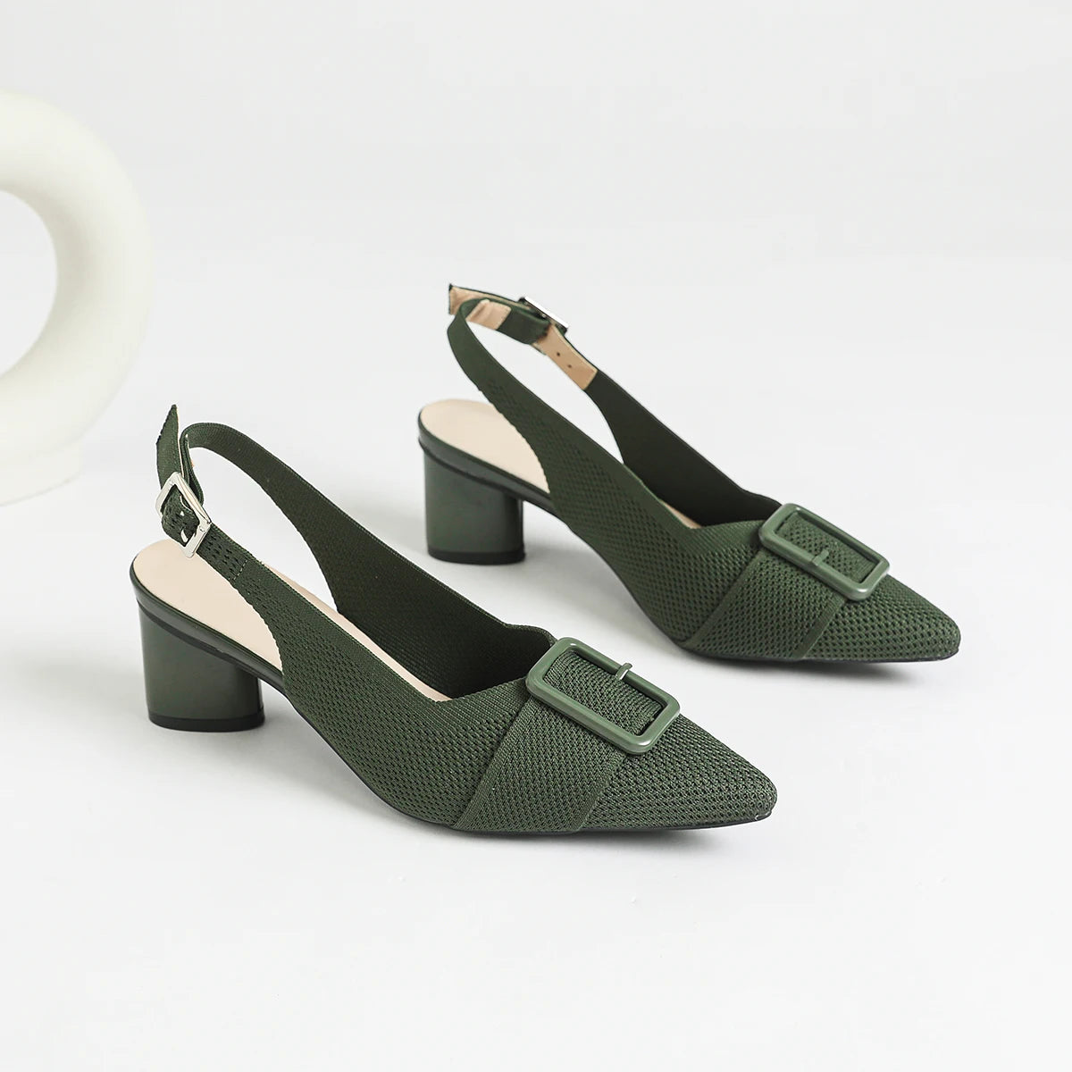 Women’s Knitted Pointed Heel Sandals