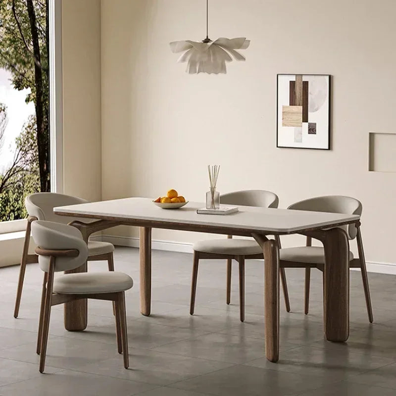 Corner Island Dining Table Auxiliary Service Designer Meeting Marble Dining Table Low Square Large Mesa Plegables Furniture CC