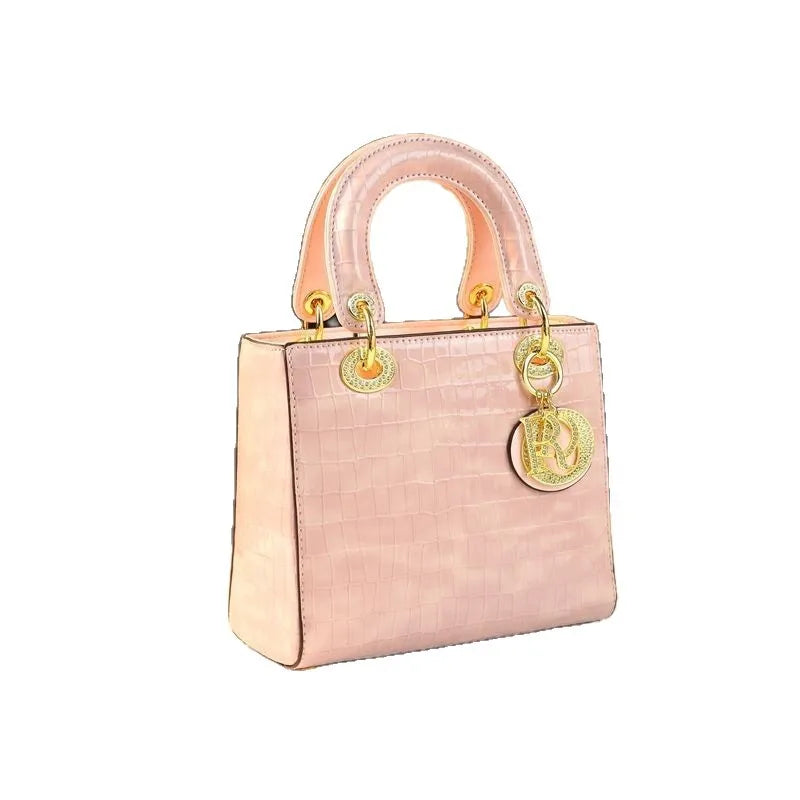 Elegant Crocodile Pattern Single Shoulder Crossbody Bag Fashionable Handbag Luxury Sensation Lady Dior Bag Fresh Sweet Style