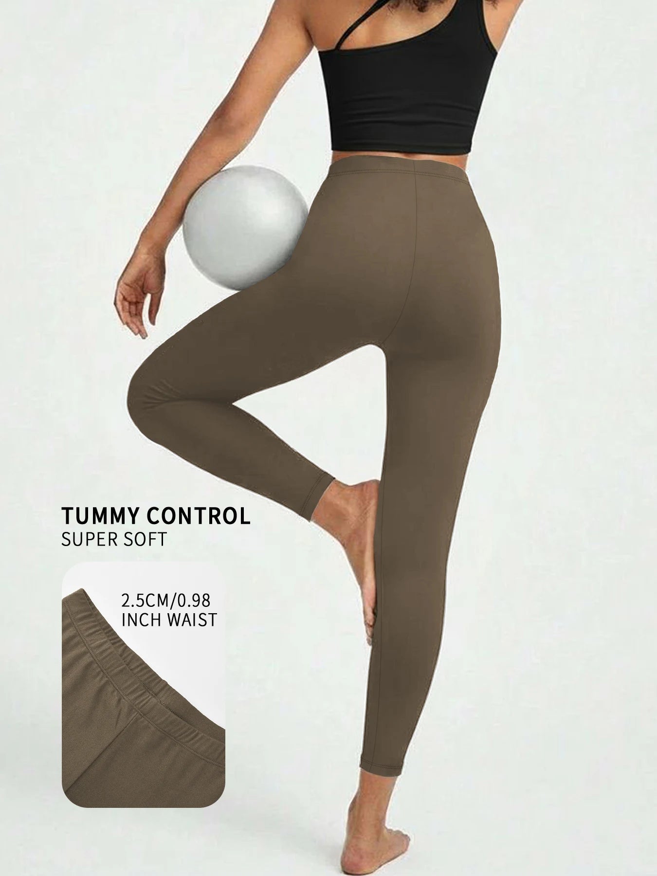 Super Soft Leggings for Women - High Elasticity Tights for Yoga Running Workout Casual Wear
