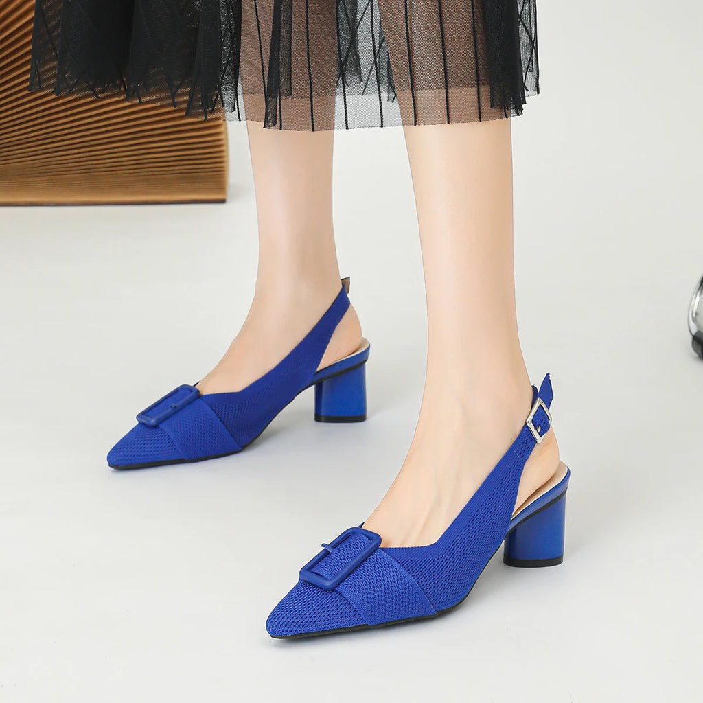 Women’s Knitted Pointed Heel Sandals