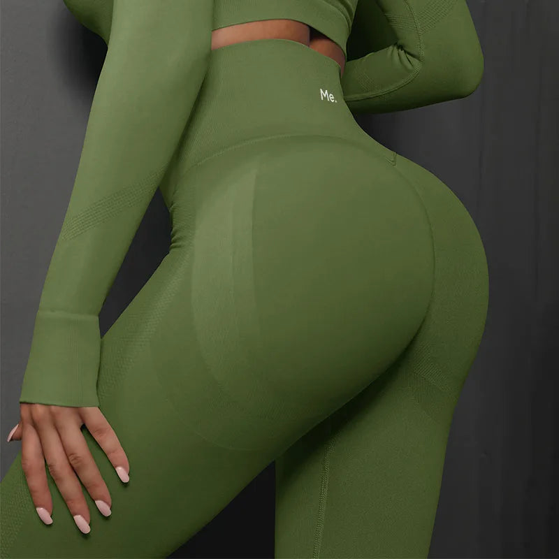 BetterMe Seamless Gym Leggings Yoga Pants Sexy High Waist Booty Lifting Leggings Pants Women Sports Clothing Fitness Wear