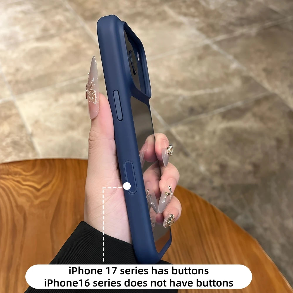 iPhone Case 17 Series – Transparent Touch Button