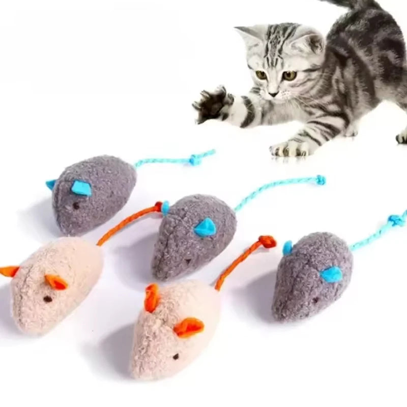 Interactive Plush Rat Toy Set