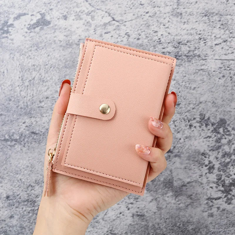 New Ultra-Thin Small Wallet for Female Students – Mini Clutch for Coins & Cards