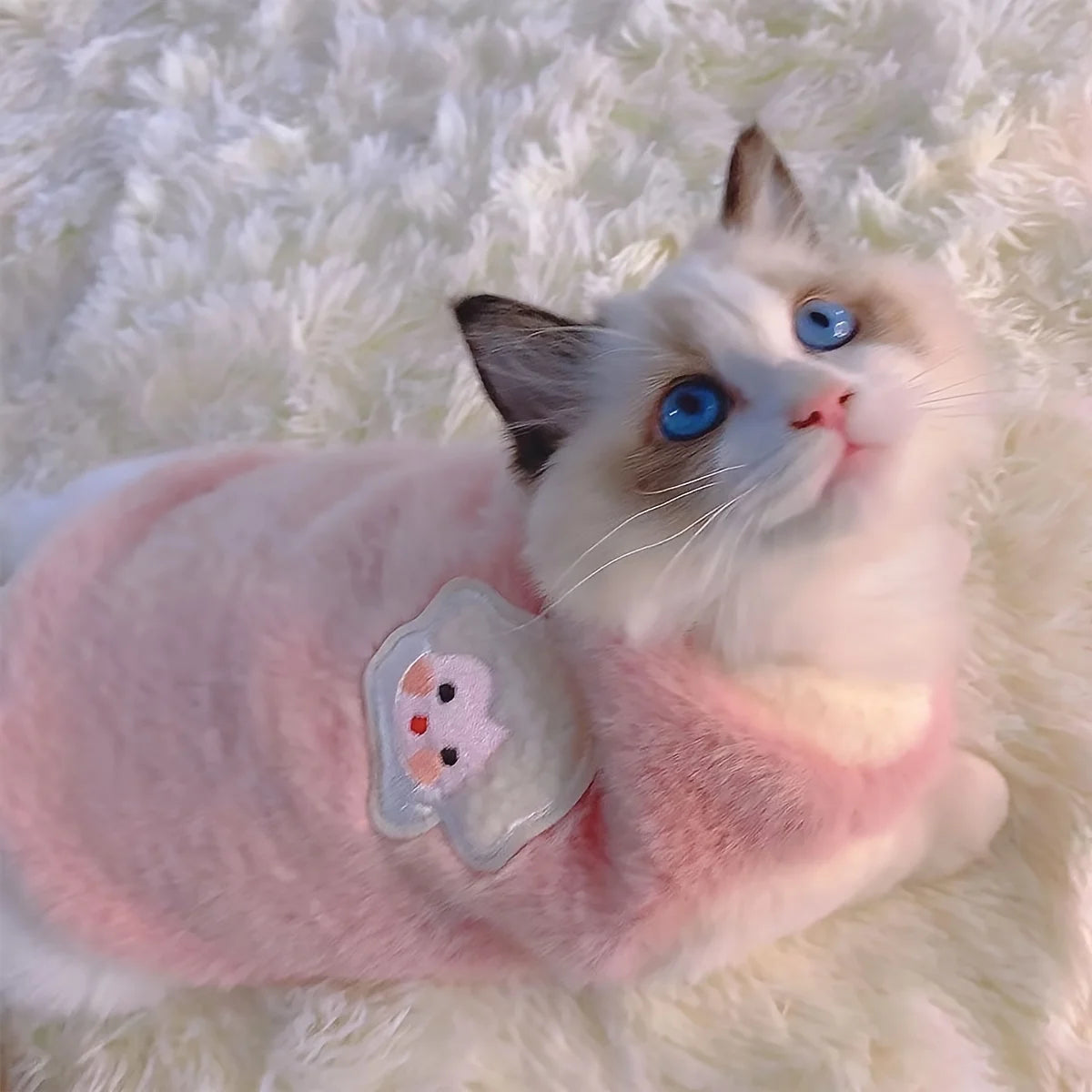 Autumn/Winter Pet Vest – Lamb Embroidery