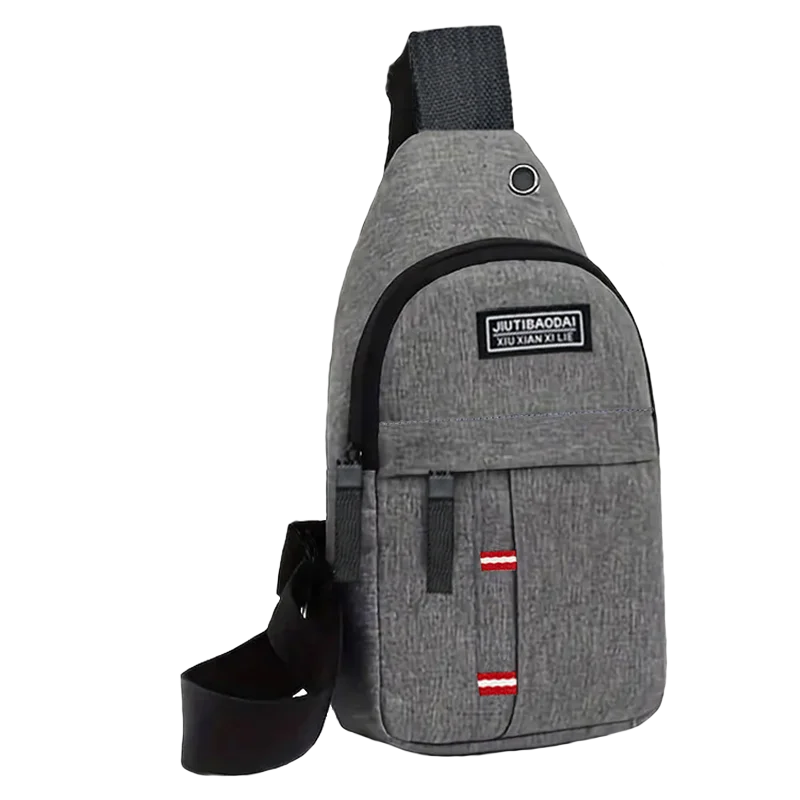 Unisex Adjustable Oxford Crossbody Bag – Single Shoulder Diagonal Chest Pocket