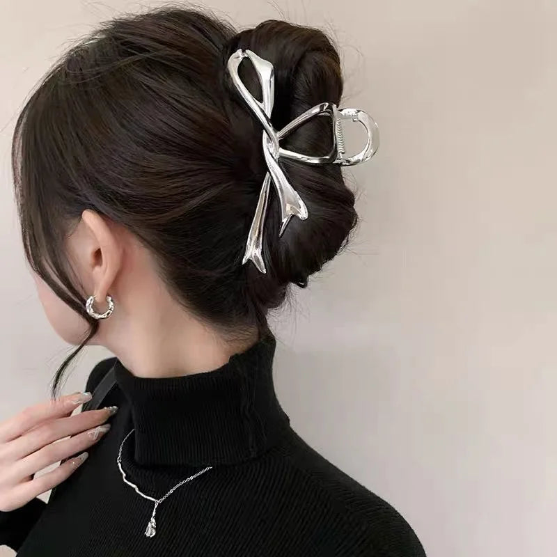 Exquisite Metal Large Claw Clip New Fashion Geometric Hair Claw Clip Barrettes Crabs Headwear For Women Girls Hair Accessories
