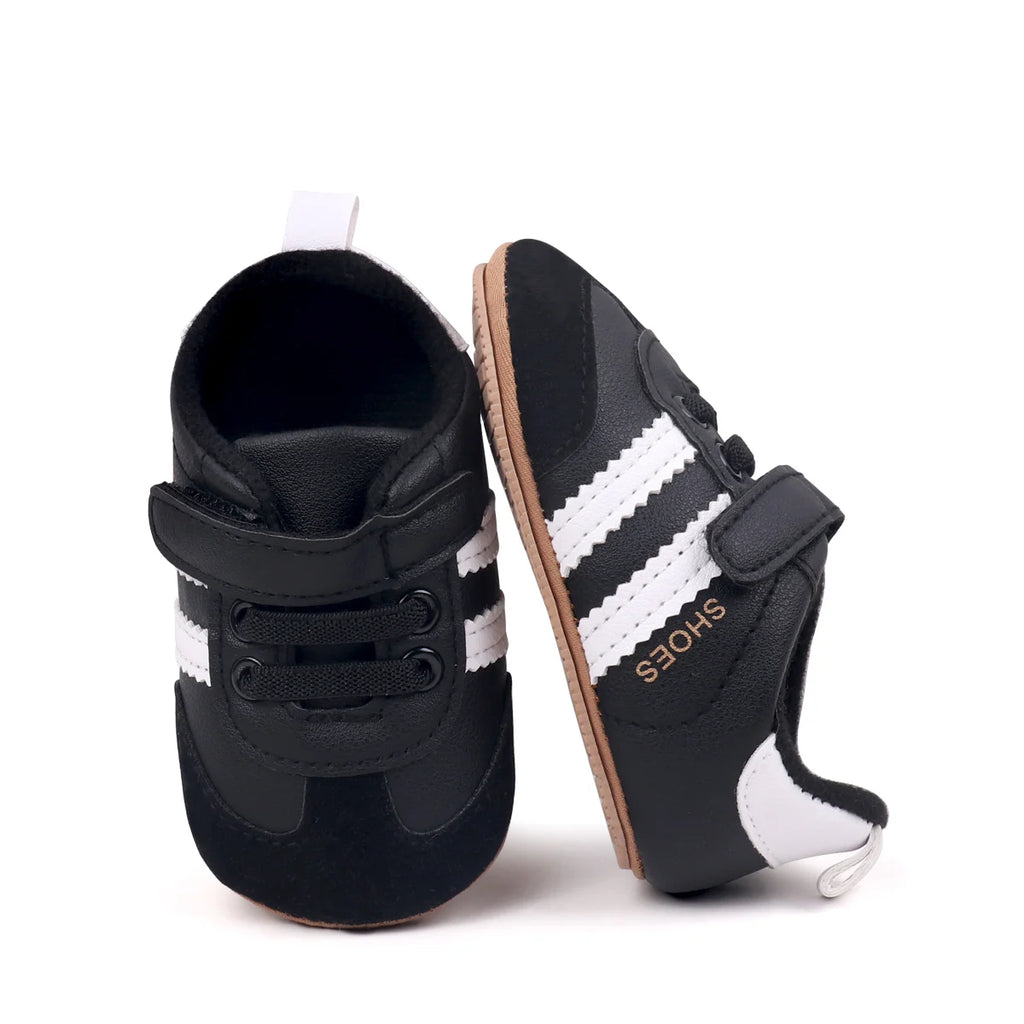 2025 Baby First Walking Shoes – Unisex PU Leather Toddler Sneakers 0-18M