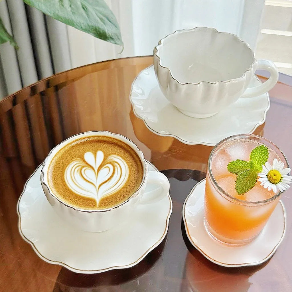European Style Ceramic Coffee Cup Set