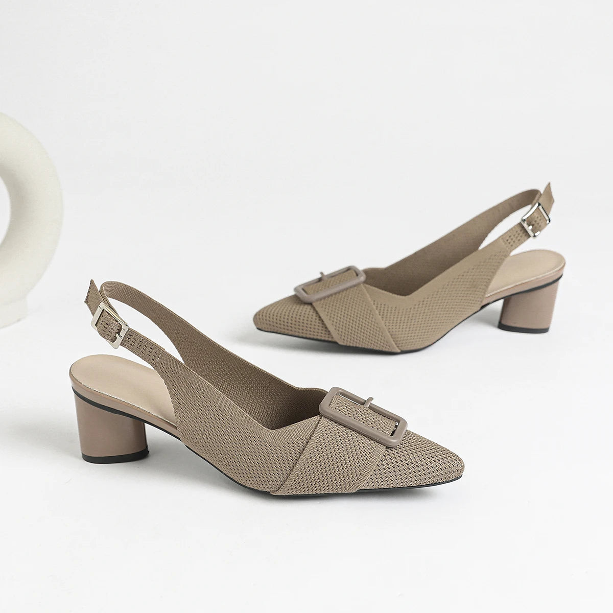 Women’s Knitted Pointed Heel Sandals