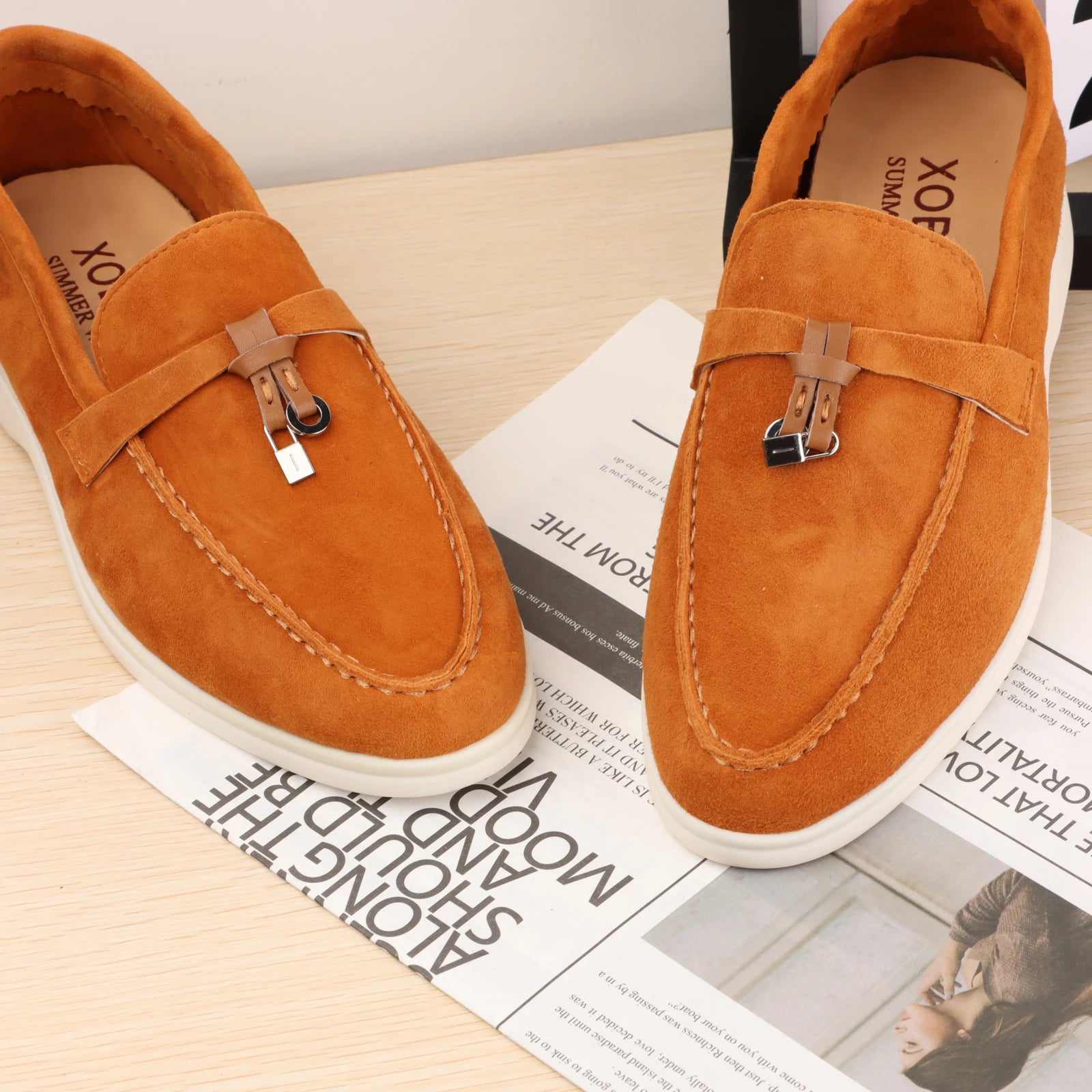 XOBZJH Leather Loafers
