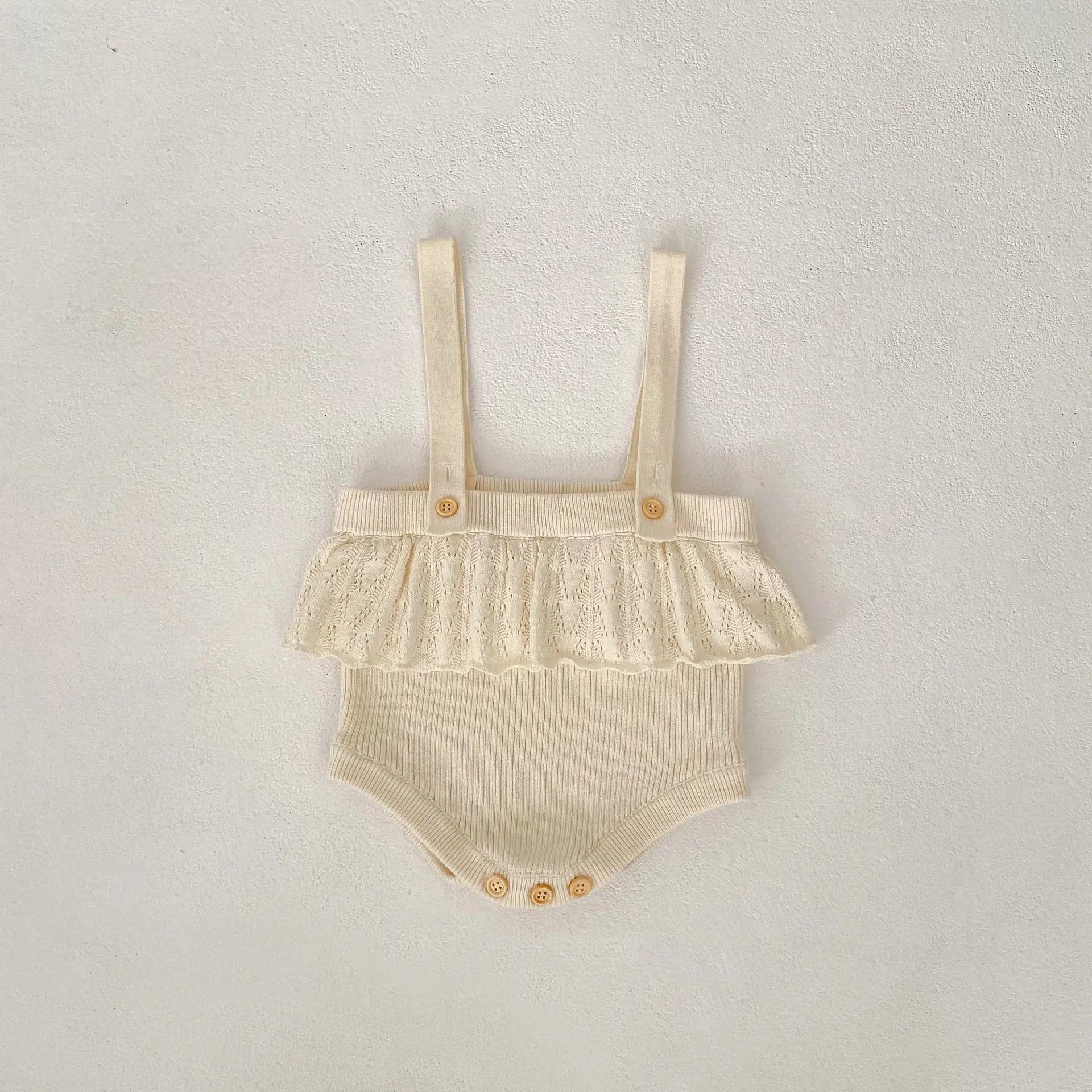 Jacquard Knitted Baby Romper – Versatile Bodysuit