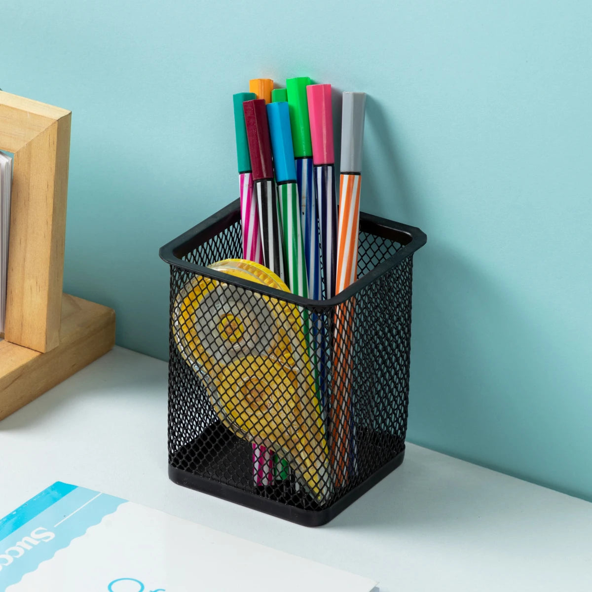 MOTARRO Metal Mesh Pencil Holder – 1pc