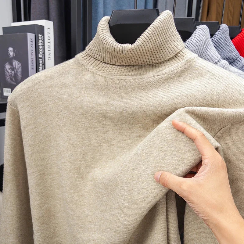 Men’s Knitted Turtleneck Sweater