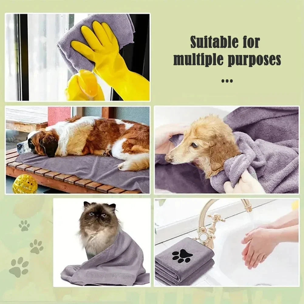 Microfiber Pet Bath Towel – 3 Sizes