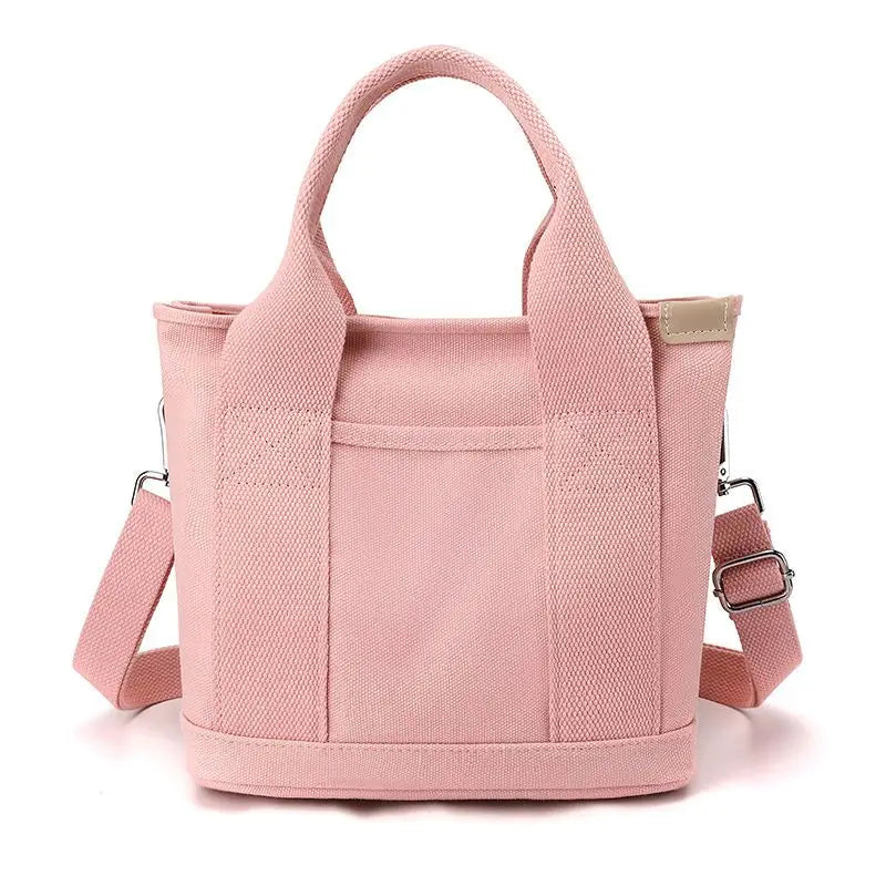 Xierya Women’s Small Canvas Shoulder Bag – Stylish Zippered Mobile Phone Bucket Tote