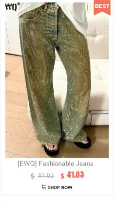 [EWQ] Elegant Solid Color Mid-Length All Match Skirt For Women 2026 Spring Summer Loose High Waist A-Line Pleated Skirts 16O9169