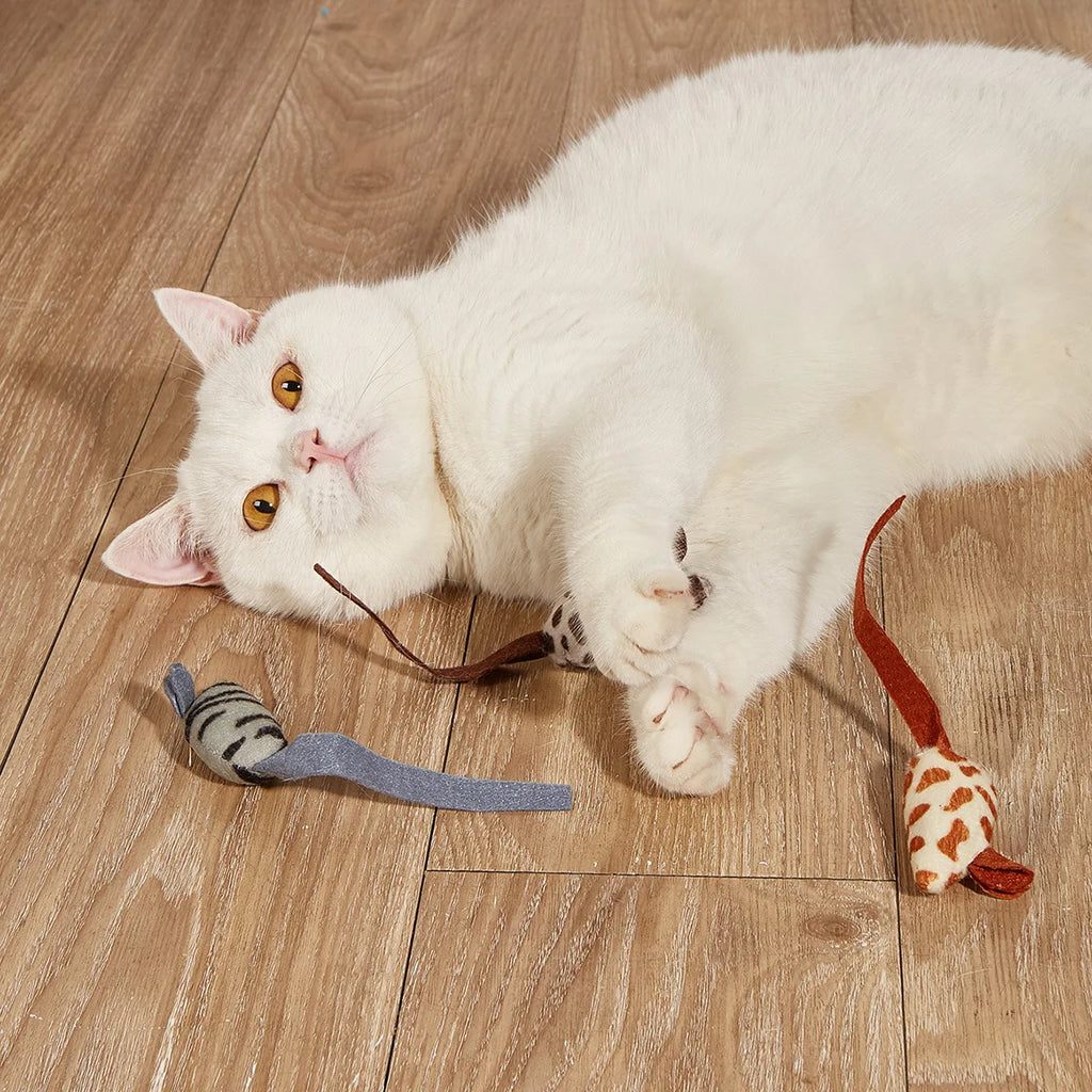 Catnip Rattle Mouse Toys – Multi Pack