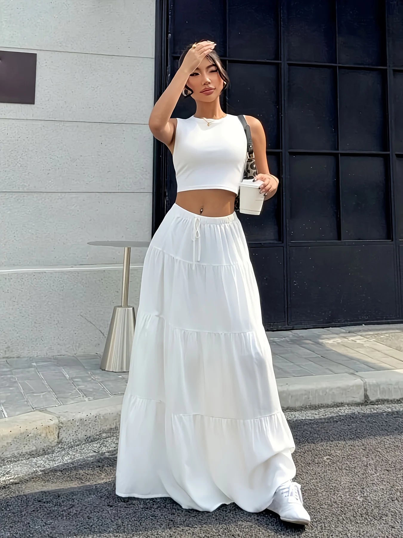 Women's Fashion Long Midi Skirt Elegant Mini Skirt Stylish Women's Clothing