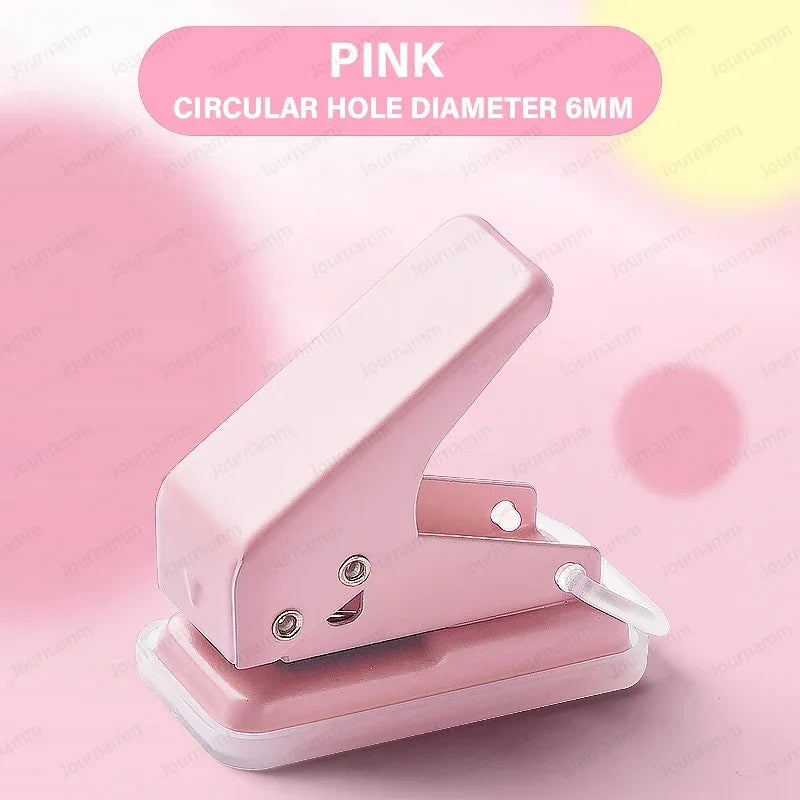 Single Hole Mini Paper Punch – Portable & Cute