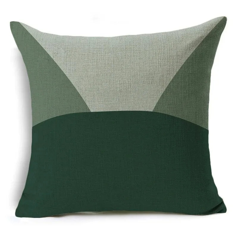 Green Pattern Decorative Cushion Cover Floral Pillow Cover for Car Sofa Decorative Pillow Cover Home Pillow