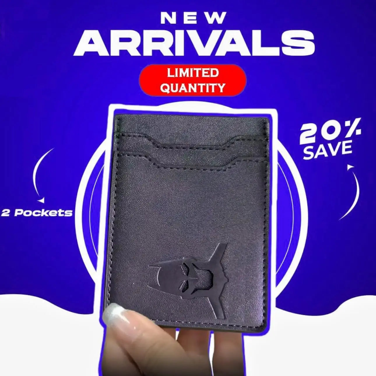 Bat ID Slim Leather Wallet